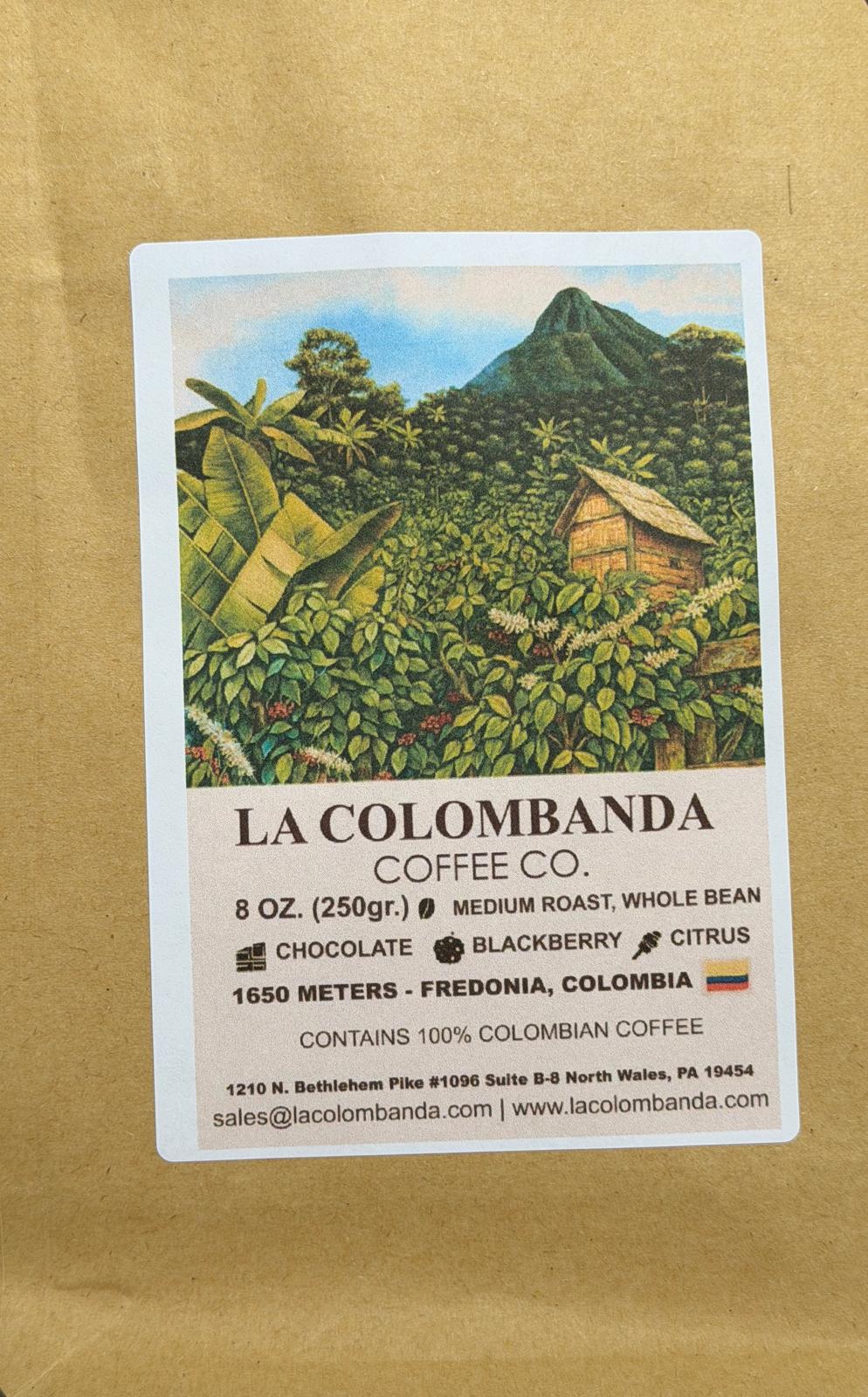 Whole Bean, Medium Roast La Colombanda Colombia Variety